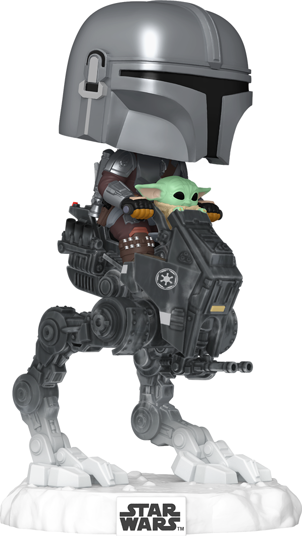 The Mandalorian & Grogu (2026) - The Mandalorian with Grogu in Imperial Remnant AT-RT Pop! Ride