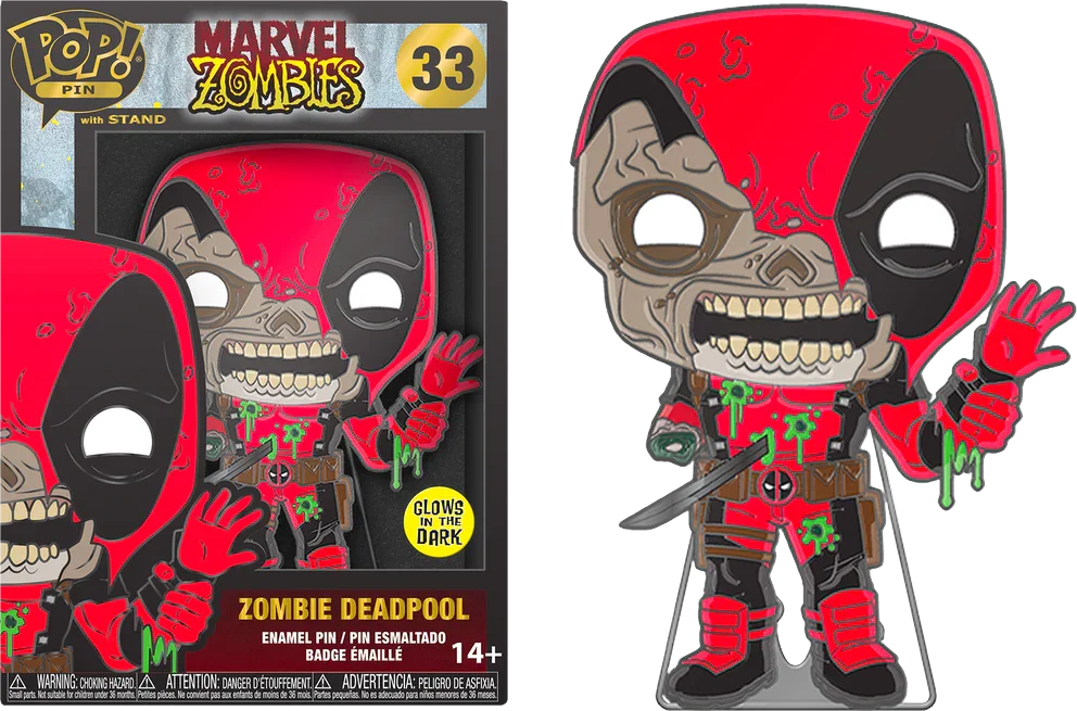 Marvel Comics - Figura Pop! de Deadpool zombi de 4"