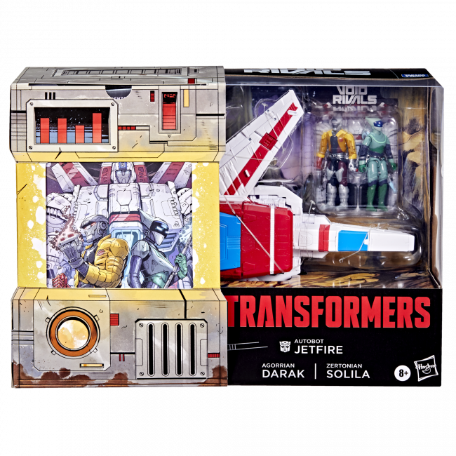 Transformers Void Rivals Autobot Jetfire, Zertonian Solila, and Agorrian Darak