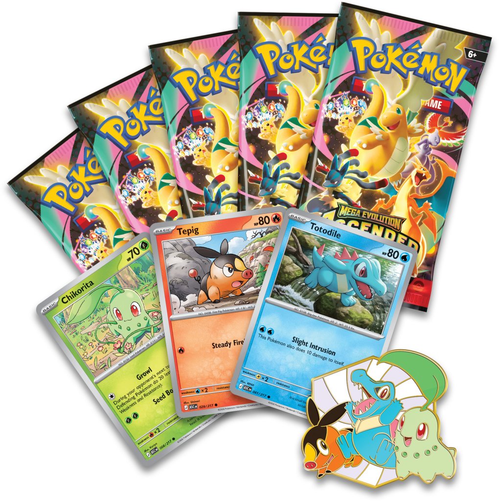 Pokemon TCG: Mega Evolution— Ascended Heroes First Partners Deluxe Pin Collection