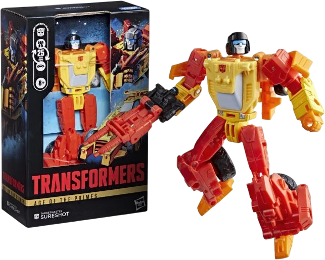 Transformers Age of the Primes Deluxe Class Targetmaster Sureshot