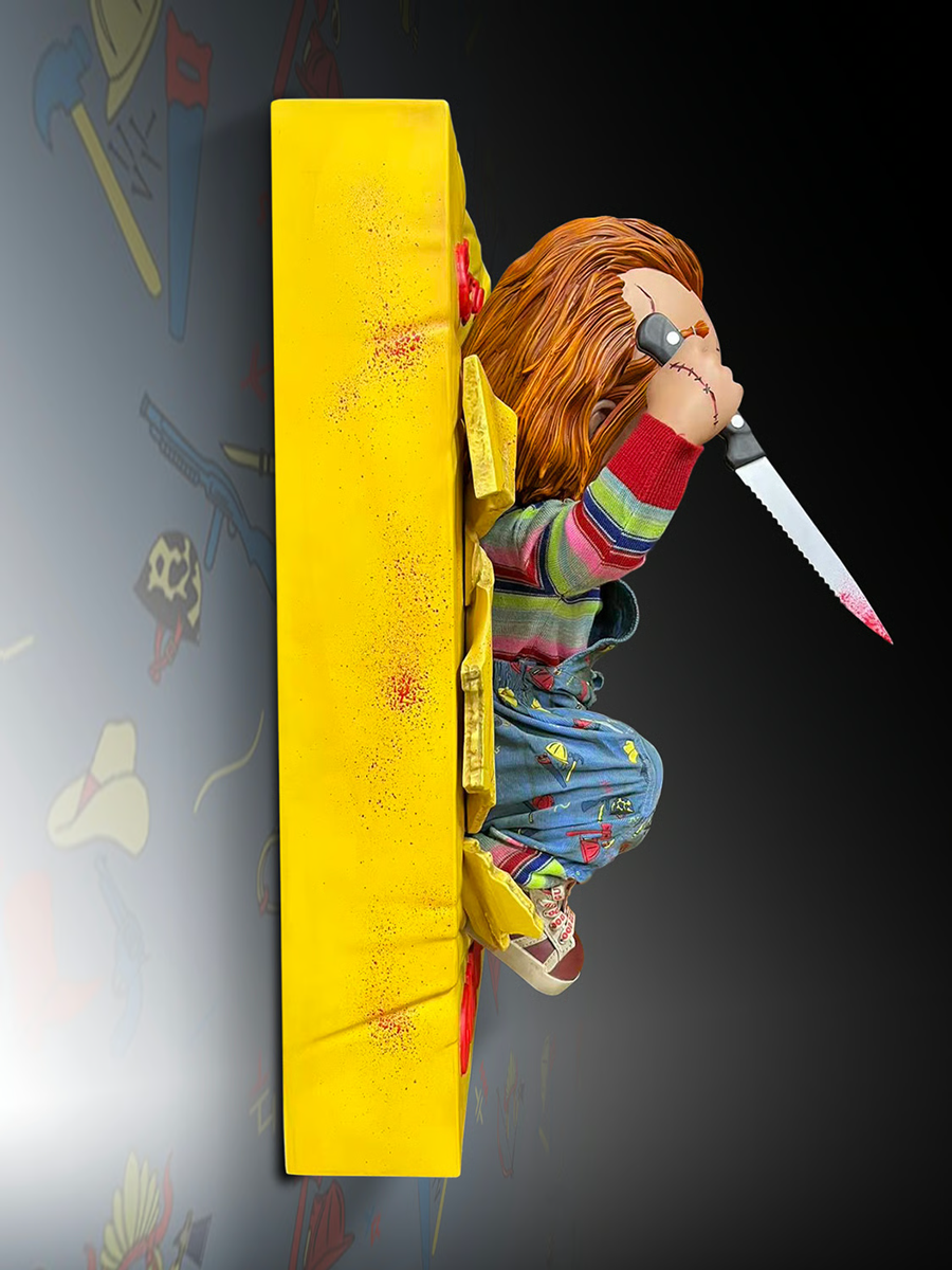 鬼娃回魂 – 恰吉半身墙壁雕塑