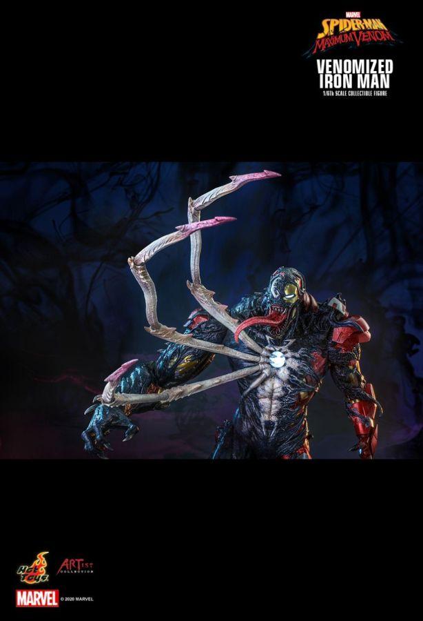 HOTAC04 Spider-Man Maximum Venom - Venomized Iron Man 1:6 Scale 12" Action Figure - Hot Toys - Titan Pop Culture