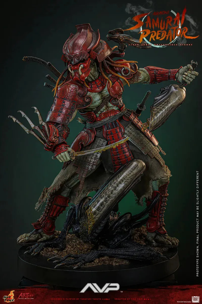 HOTAC06 Alien vs Predator - Akaoni Samurai Predator 1:6 Scale Collectable Action Figure - Hot Toys - Titan Pop Culture