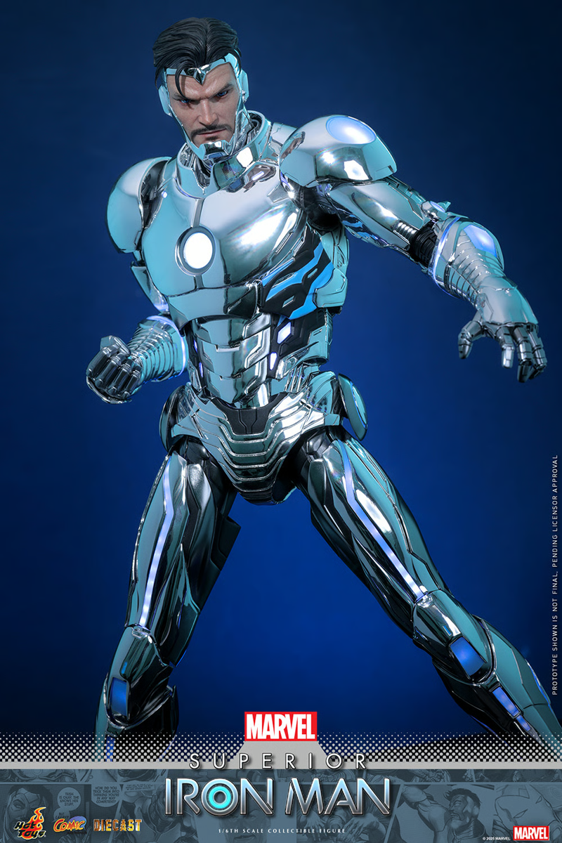 Iron Man - Superior Iron Man Diecast 1:6 Scale Collectable Action Figure