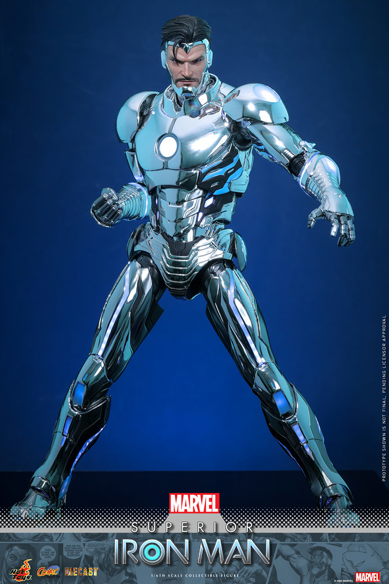 Iron Man - Superior Iron Man Diecast 1:6 Scale Collectable Action Figure