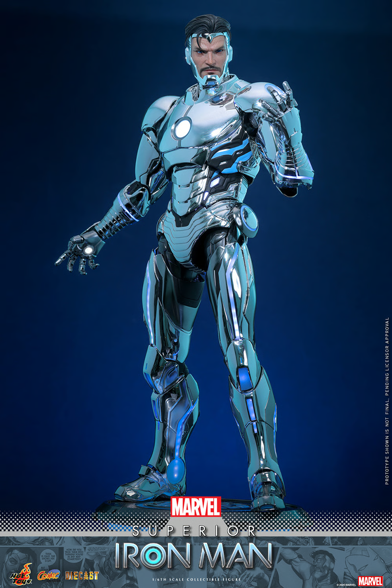 Iron Man - Superior Iron Man Diecast 1:6 Scale Collectable Action Figure