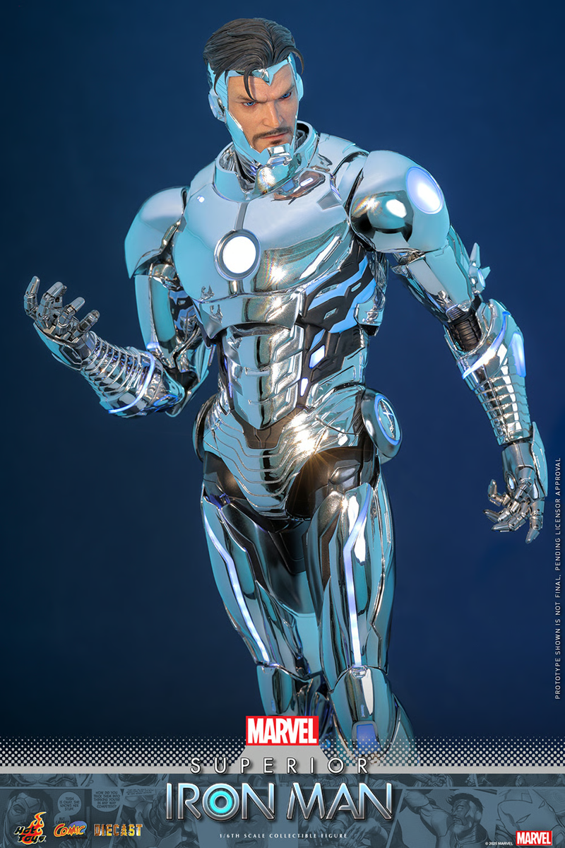 Iron Man - Superior Iron Man Diecast 1:6 Scale Collectable Action Figure