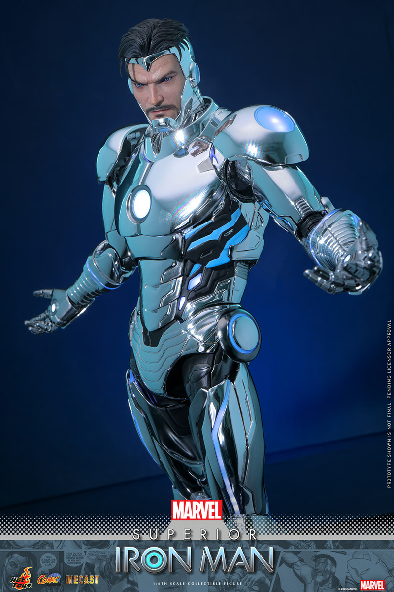 Iron Man - Superior Iron Man Diecast 1:6 Scale Collectable Action Figure