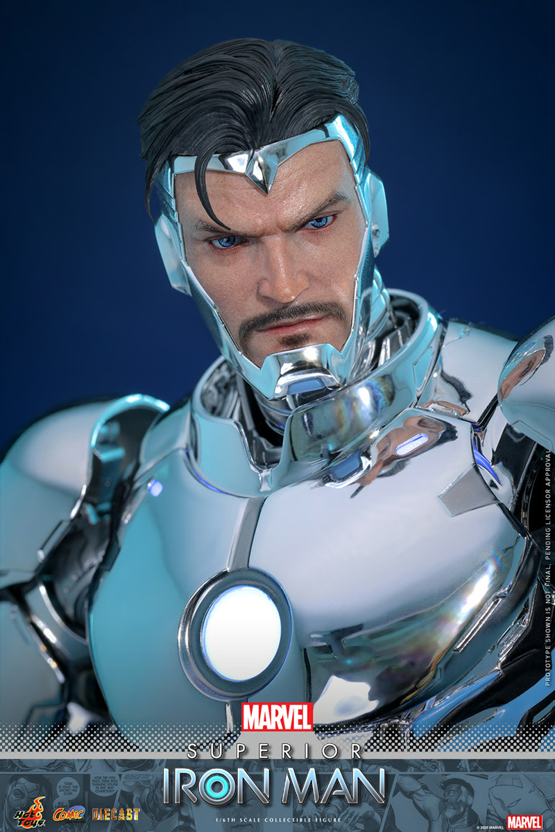 Iron Man - Superior Iron Man Diecast 1:6 Scale Collectable Action Figure