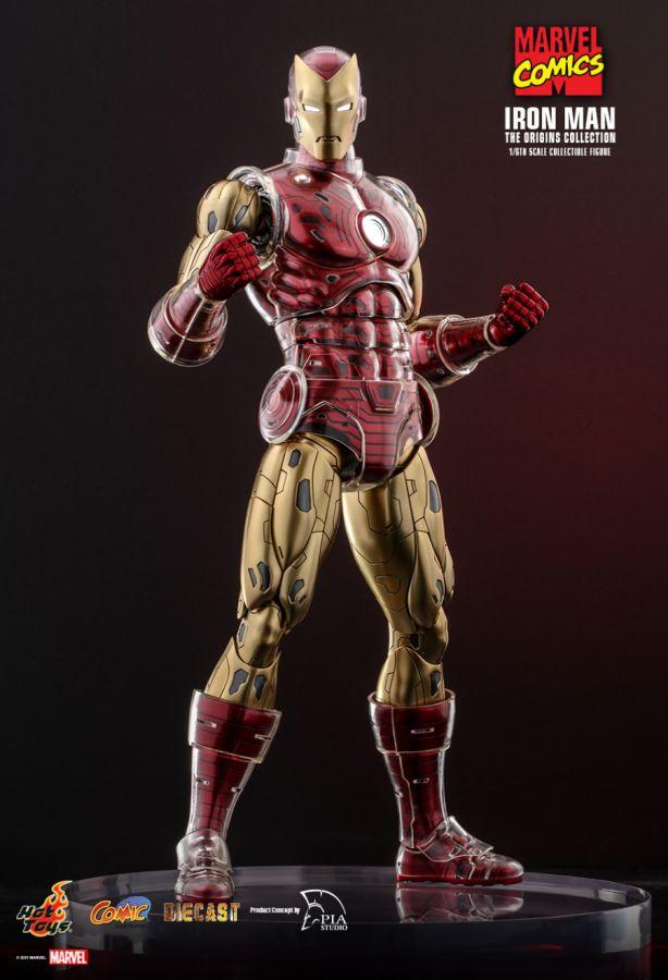 HOTCMS07D37 Marvel Comics - Iron Man Origins 1:6 Scale 12" Diecast Action Figure - Hot Toys - Titan Pop Culture