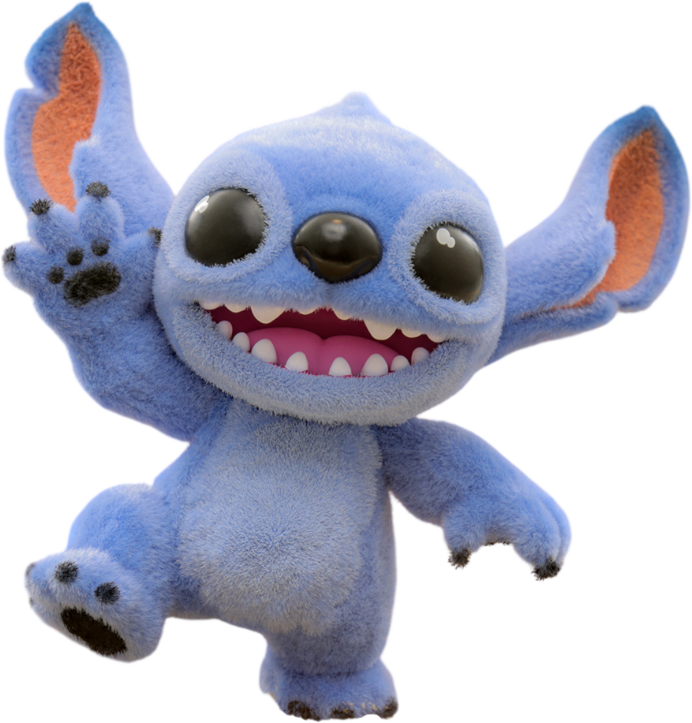 Lilo y Stitch (2025) - Stitch con pelo de terciopelo, Cosbaby de pie