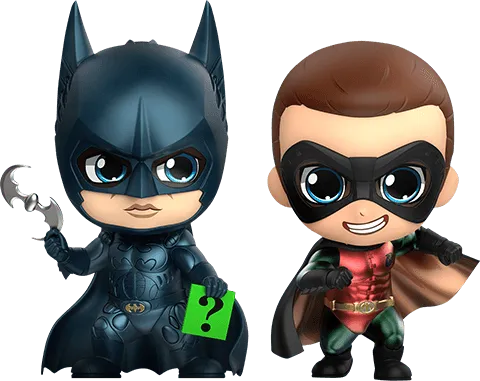 HOTCOSB719 Batman Forever - Batman & Robin Cosbaby Set - Funko - Titan Pop Culture