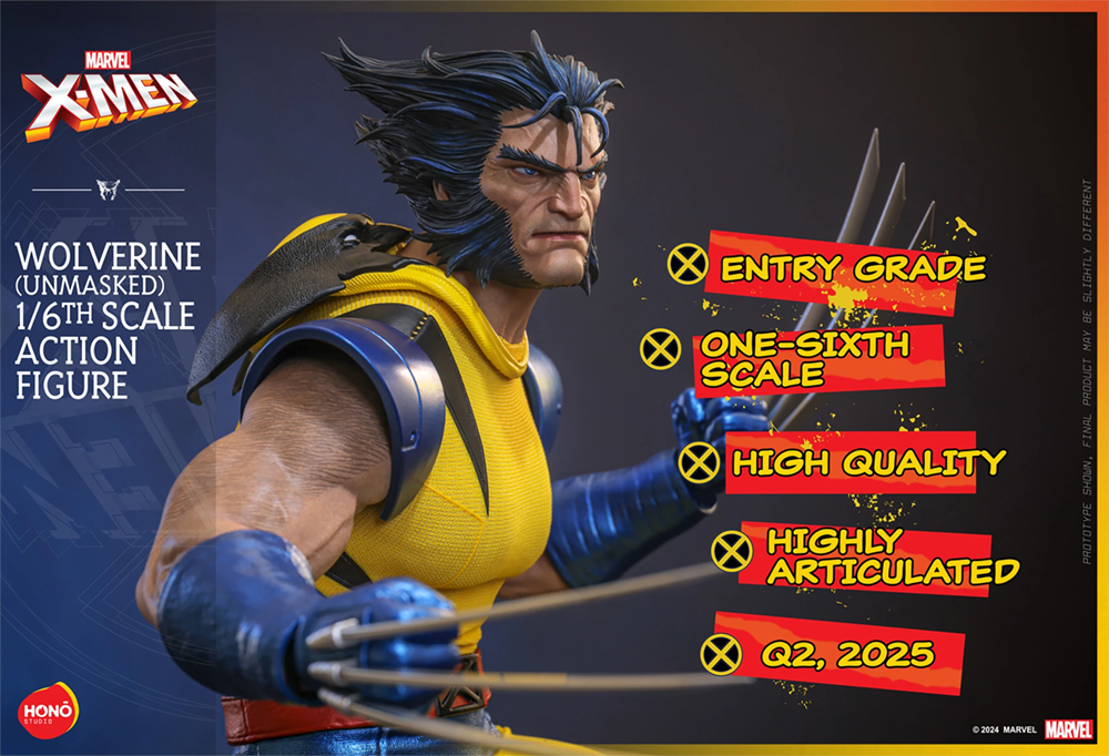 X-Men - Wolverine Unmasked (Hono Studios) 1:6 Scale Collectable Action Figure
