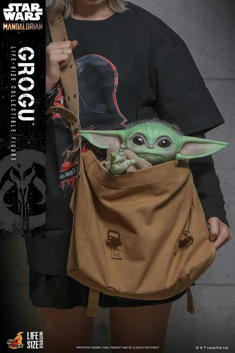 HOTLMS015 Star Wars: Mandalorian - Grogu Life-Size Collectable Action Figure - Hot Toys - Titan Pop Culture