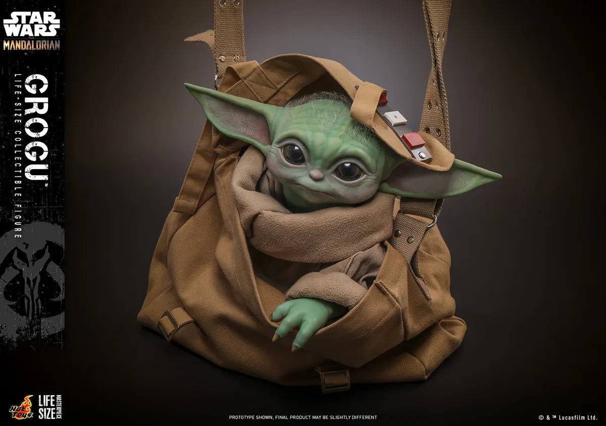 HOTLMS015 Star Wars: Mandalorian - Grogu Life-Size Collectable Action Figure - Hot Toys - Titan Pop Culture