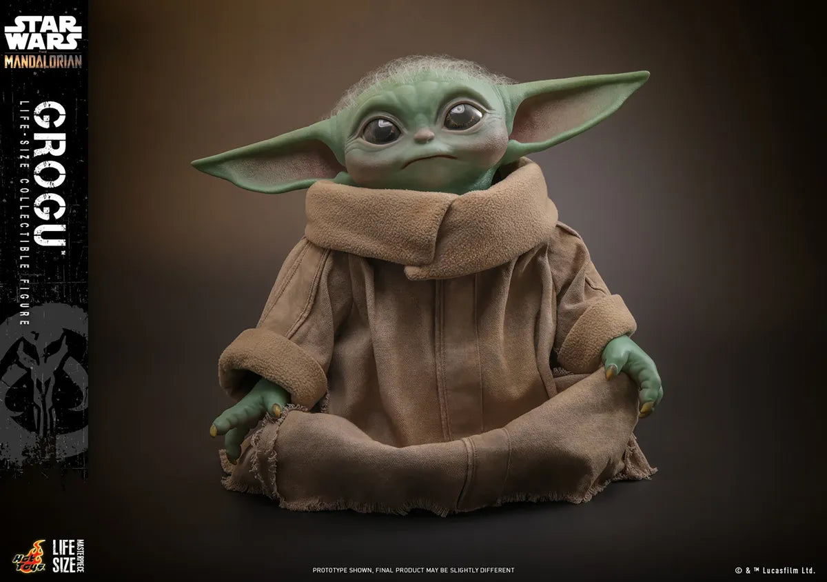 HOTLMS015 Star Wars: Mandalorian - Grogu Life-Size Collectable Action Figure - Hot Toys - Titan Pop Culture