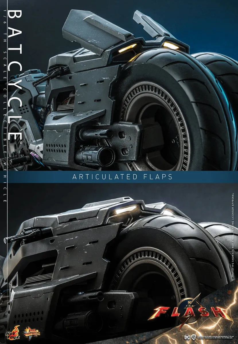 HOTMMS704 The Flash (2023) - Batcycle 1/6 Scale Collectible Figure - Hot Toys - Titan Pop Culture