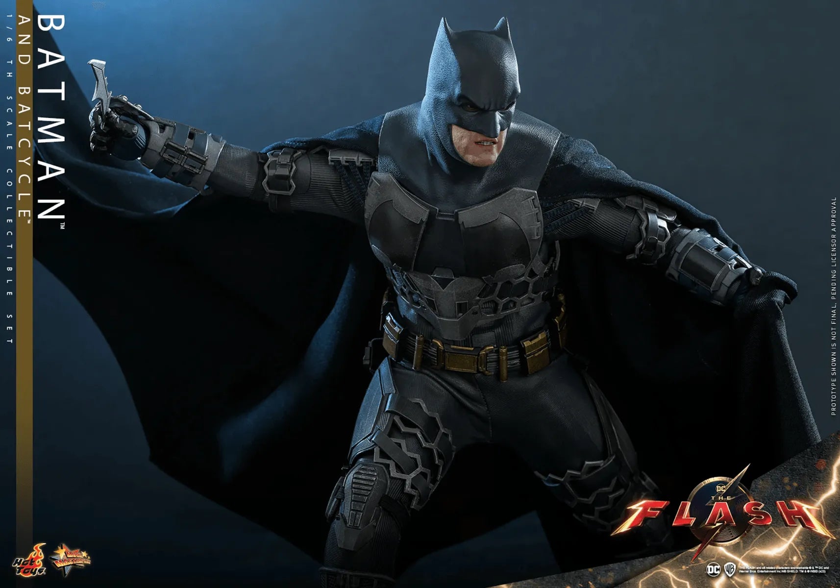 HOTMMS705 The Flash (2023) - Batman & Batcycle 1:6 Scale Collectable Action Figure Set - Hot Toys - Titan Pop Culture
