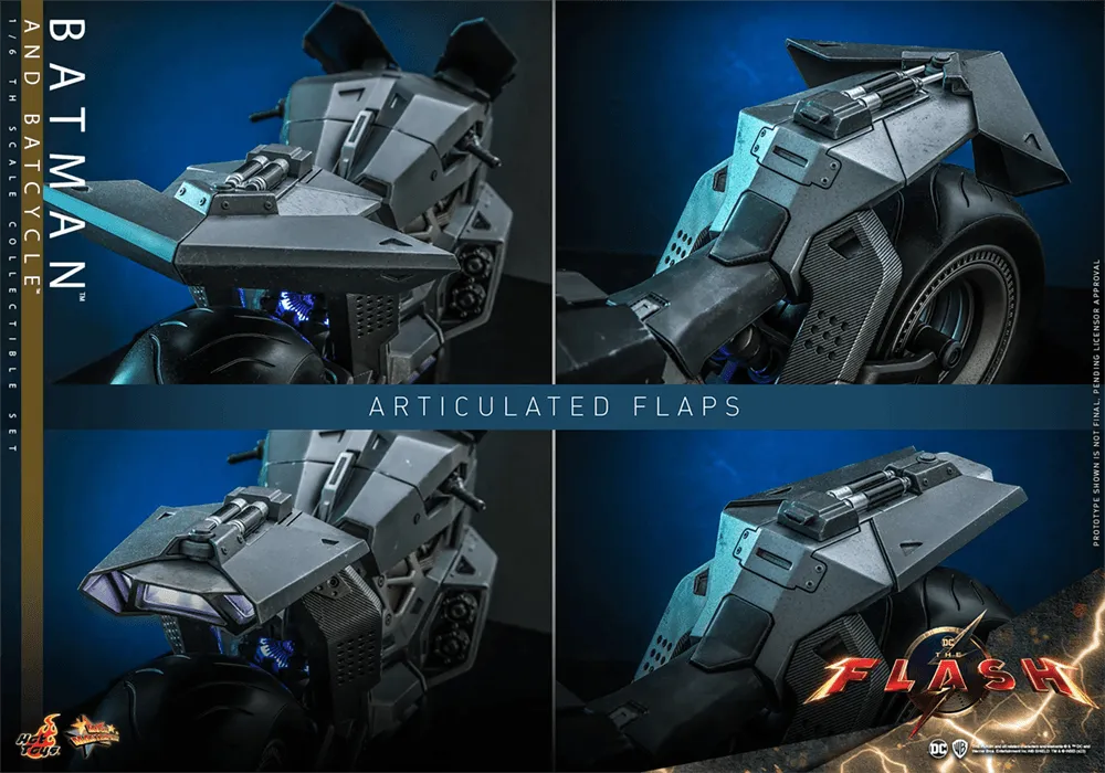 HOTMMS705 The Flash (2023) - Batman & Batcycle 1:6 Scale Collectable Action Figure Set - Hot Toys - Titan Pop Culture
