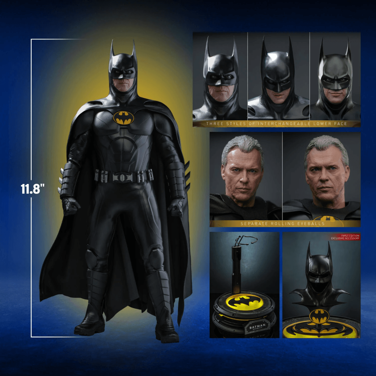 HOTMMS712 The Flash (2023) - Batman (Modern Suit) 1:6 Scale Action Figure - Hot Toys - Titan Pop Culture
