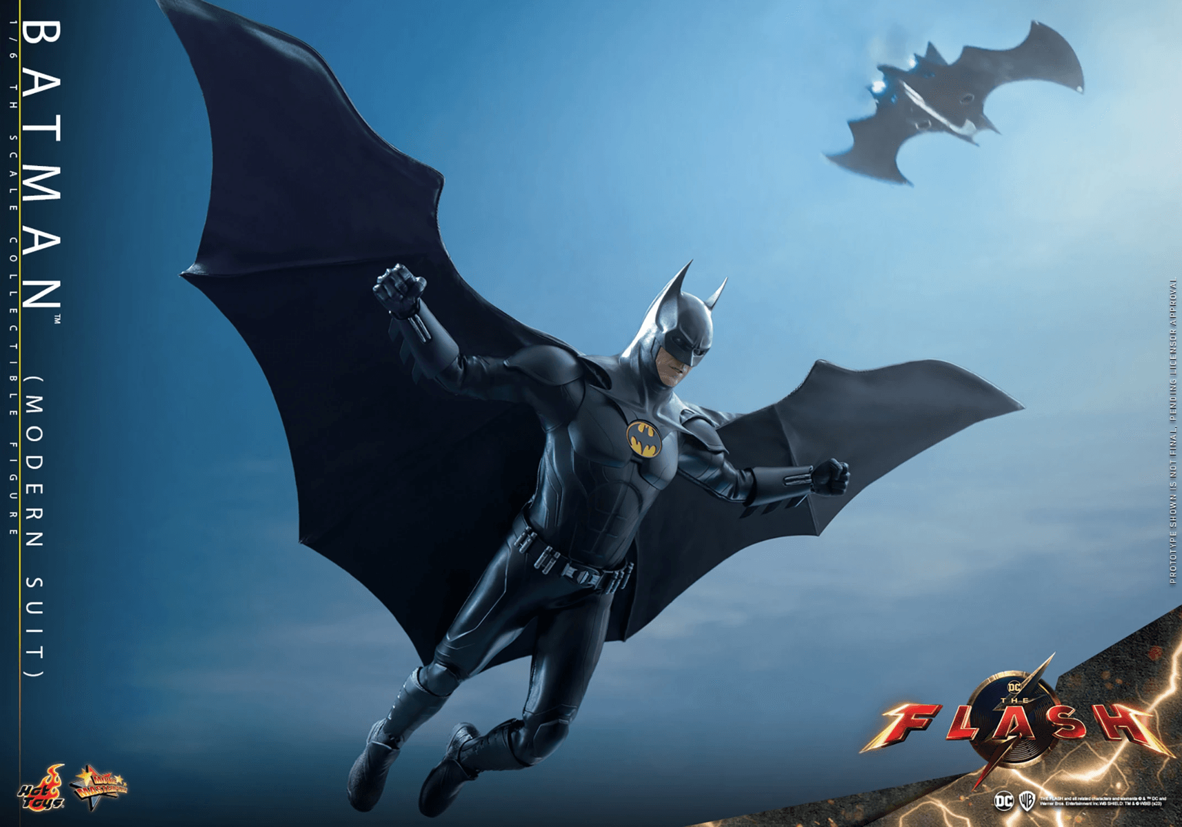 HOTMMS712 The Flash (2023) - Batman (Modern Suit) 1:6 Scale Action Figure - Hot Toys - Titan Pop Culture