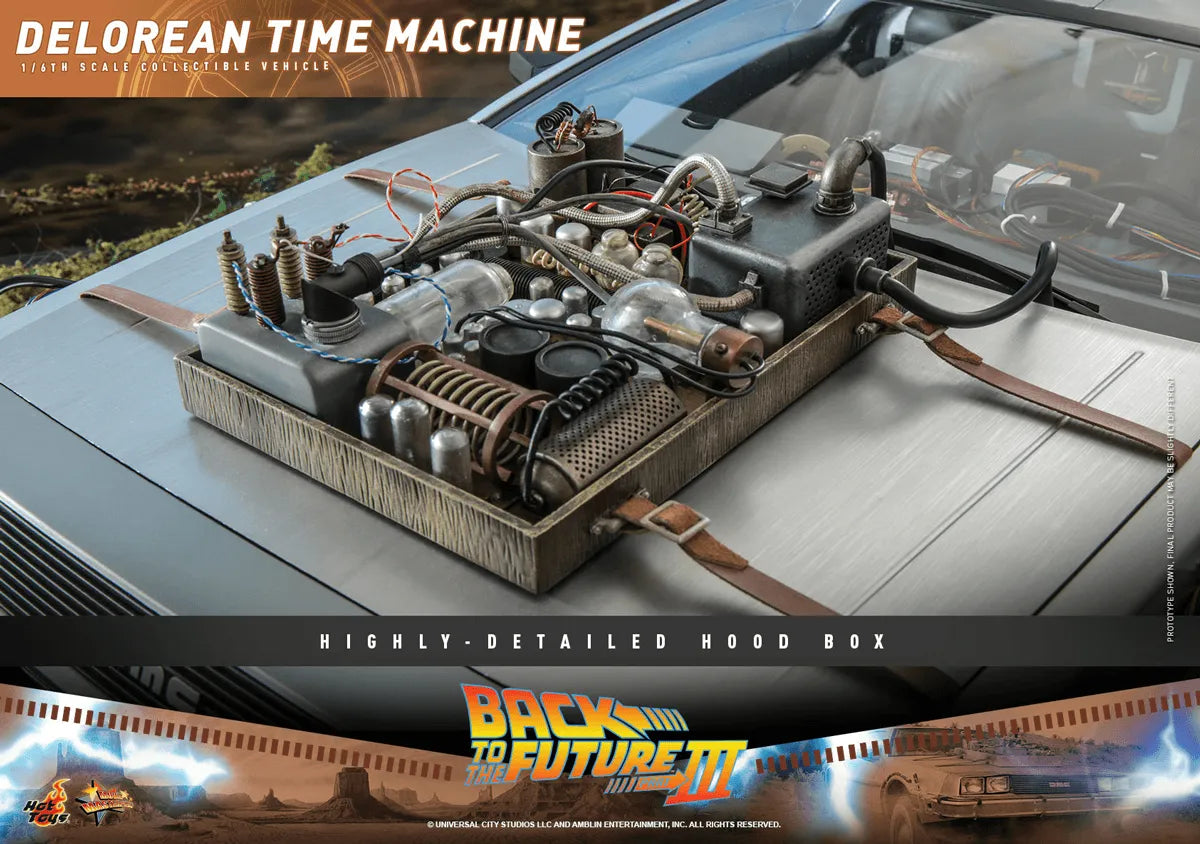 HOTMMS738 Back to the Future 3 - Delorean Time Machine 1:6 Scale Collectable Vehicle - Hot Toys - Titan Pop Culture
