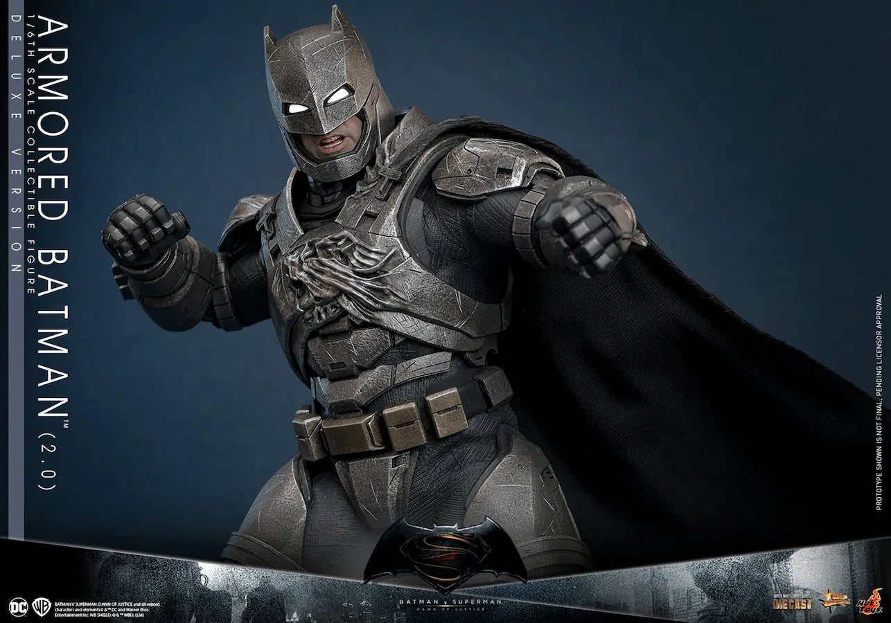 HOTMMS743D63 Batman v Superman: Dawn of Justice - Armored Batman (2.0) Deluxe 1:6 Scale Collectable Figure - Hot Toys - Titan Pop Culture