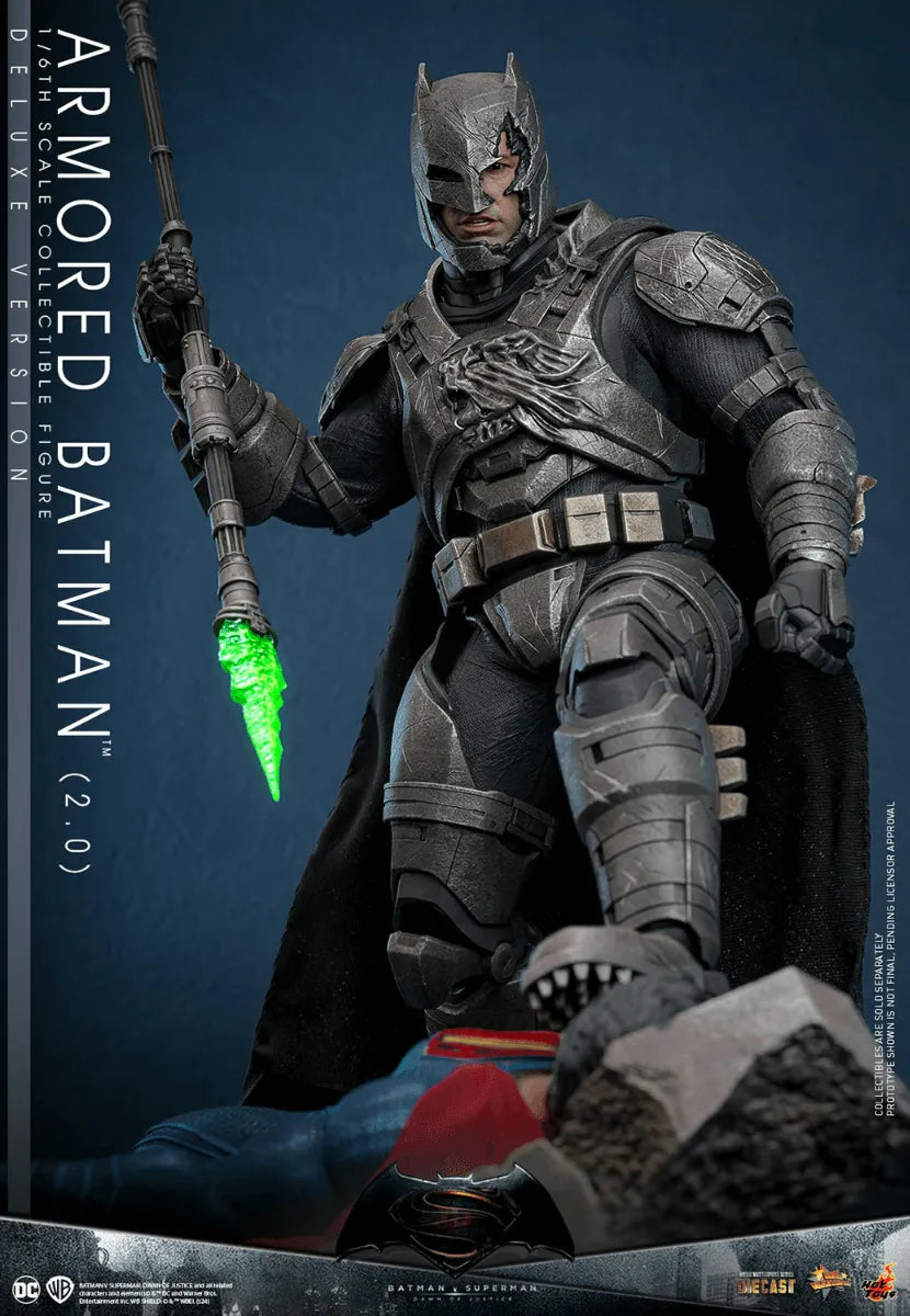 HOTMMS743D63 Batman v Superman: Dawn of Justice - Armored Batman (2.0) Deluxe 1:6 Scale Collectable Figure - Hot Toys - Titan Pop Culture