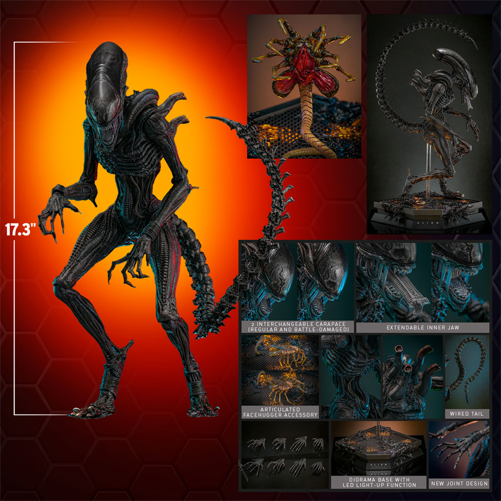 Alien: Romulus - Scorched Xenomorph 1:6 Scale Collectable Action Figure
