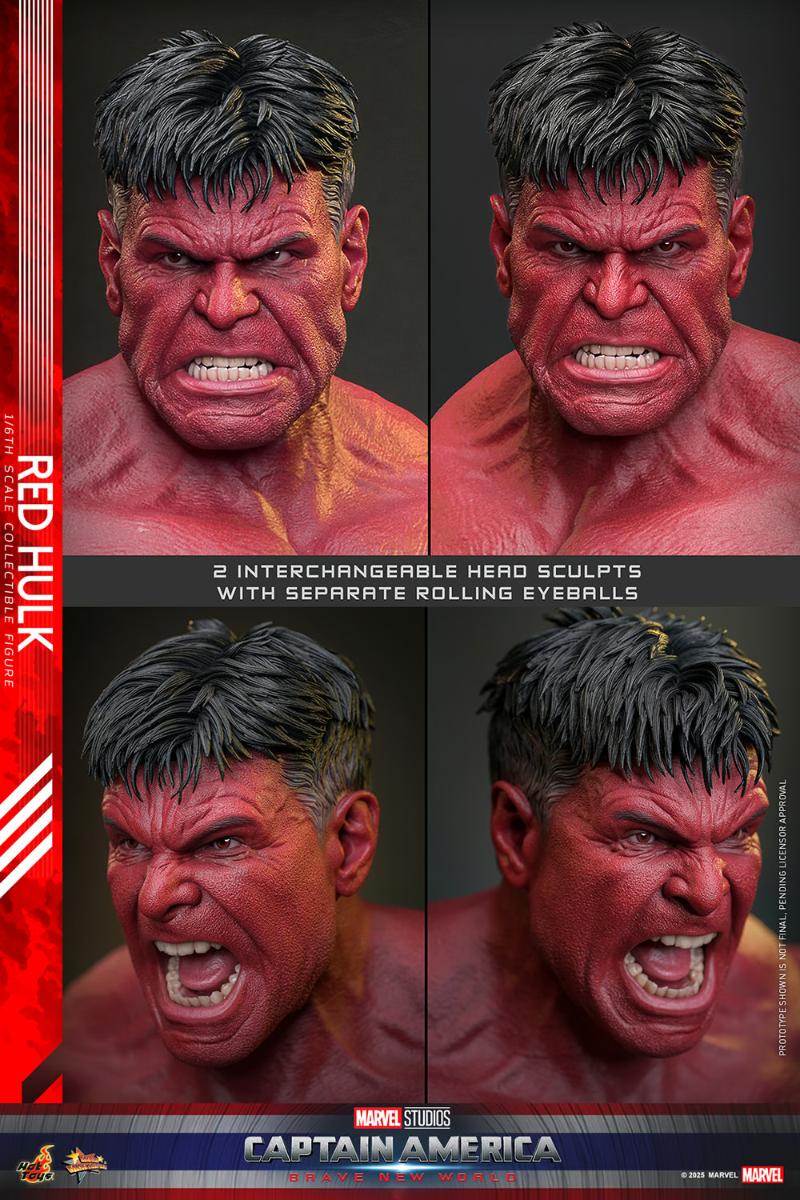 Captain America: Brave New World - Red Hulk 1:6 Scale Collectable Action Figure