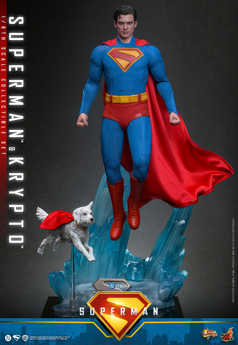 Superman (2025) - Superman & Krypto 1:6 Scale Collectable Action Figure Set