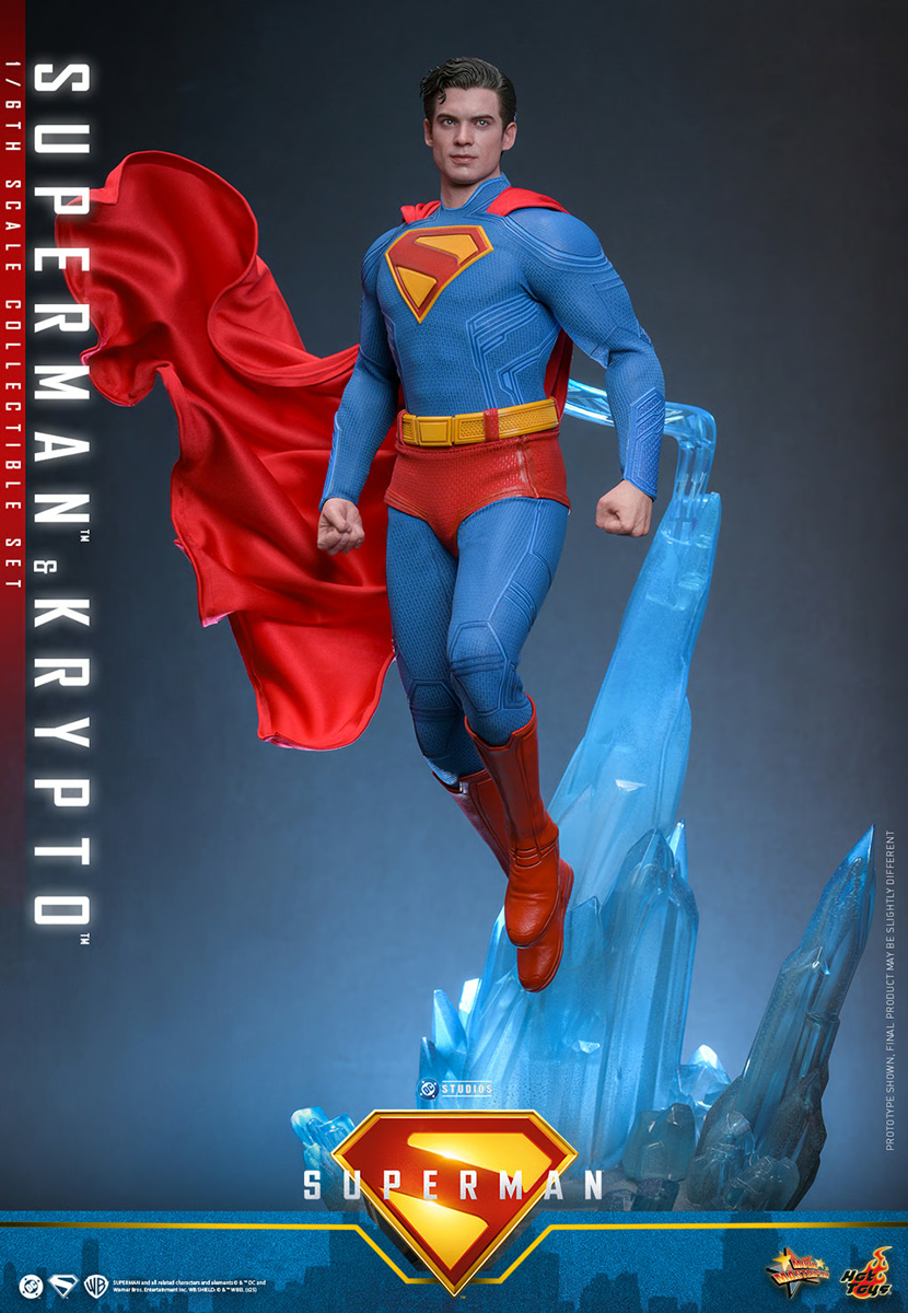 Superman (2025) - Superman & Krypto 1:6 Scale Collectable Action Figure Set