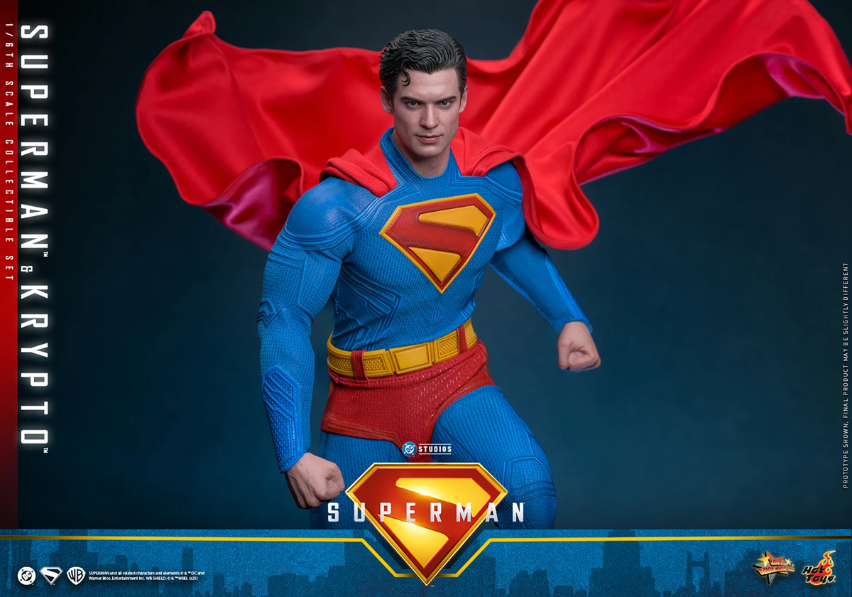 Superman (2025) - Superman & Krypto 1:6 Scale Collectable Action Figure Set