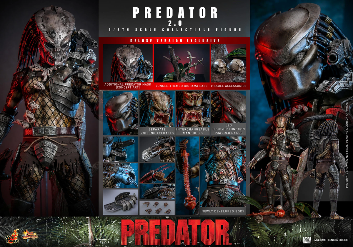 Predator (1987) - Predator (2.0) Deluxe 1:6 Scale Collecatable Action Figure