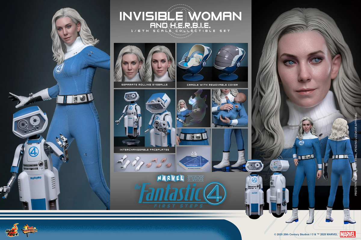 The Fantastic Four: First Steps - Invisible Woman & HERBIE 1:6 Scale Collectable Figure Set