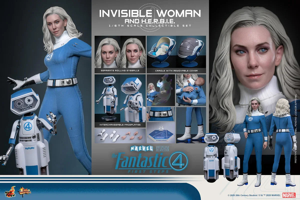 The Fantastic Four: First Steps - Invisible Woman & HERBIE 1:6 Scale Collectable Figure Set