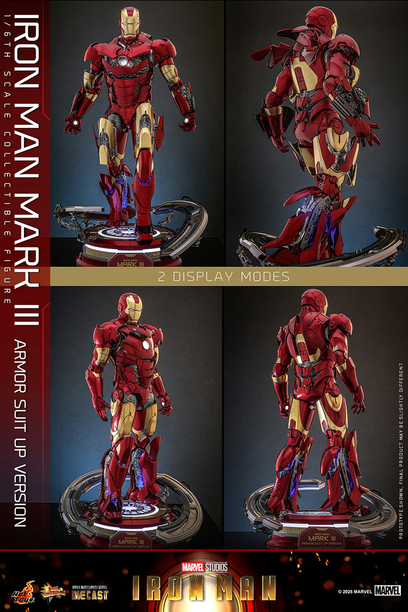 Iron Man - Mk3 Armor (Suit Up Version) Diecast 1:6 Scale Collectable Action Figure