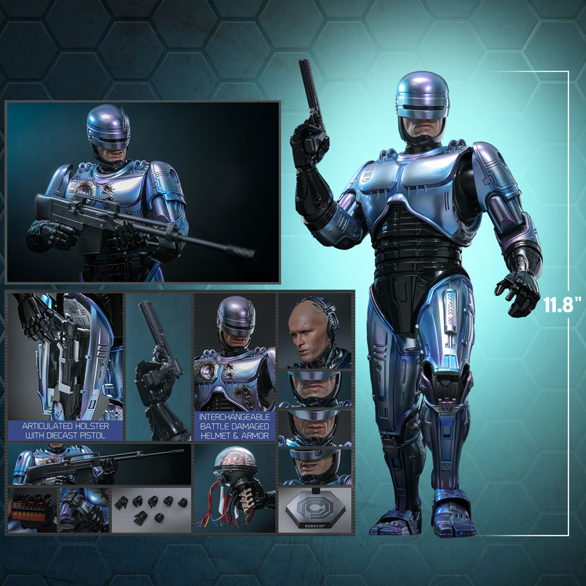 RoboCop 2 - RoboCop Diecast 1:6 Scale Collectable Action Figure