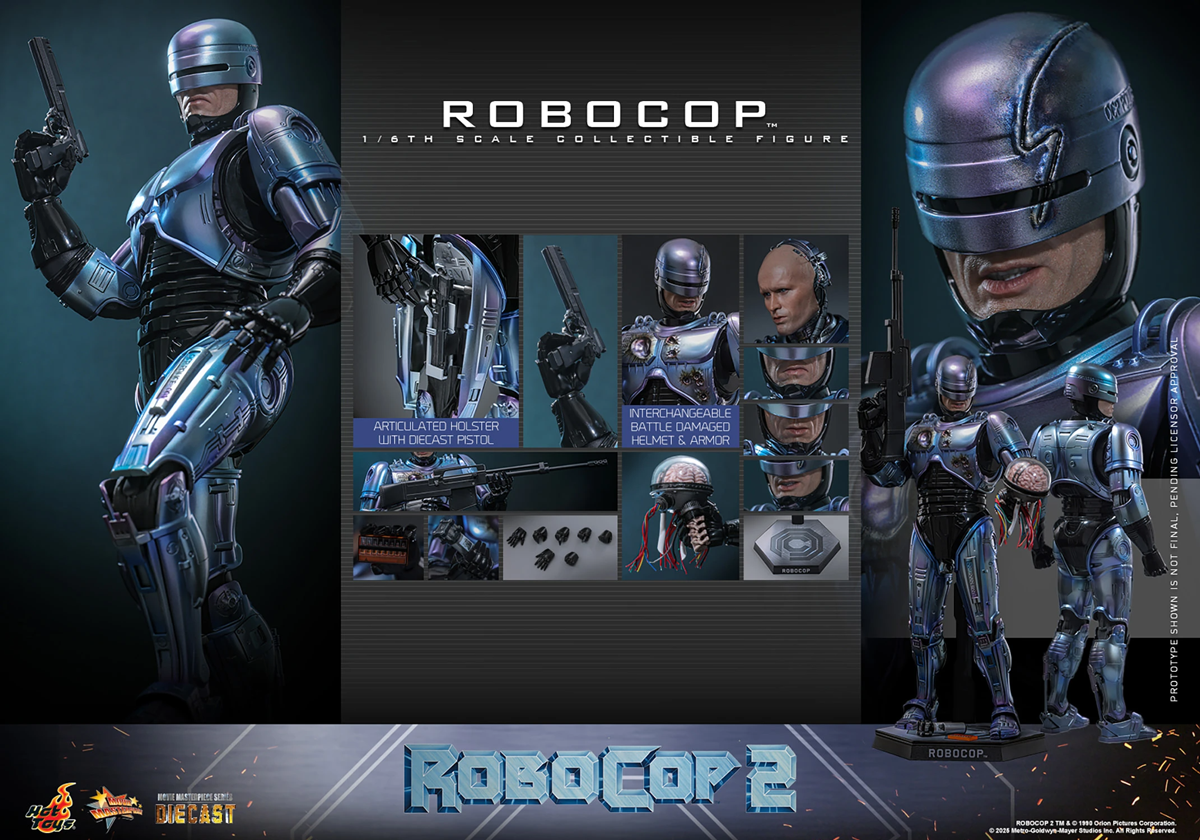RoboCop 2 - RoboCop Diecast 1:6 Scale Collectable Action Figure