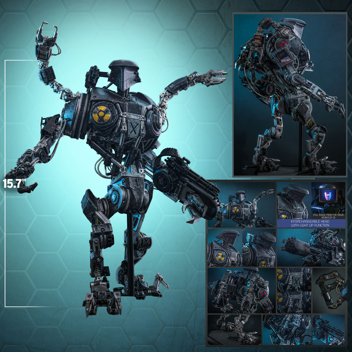 RoboCop 2 - RoboCain DieCast 1:6 Scale Collectable Action Figure