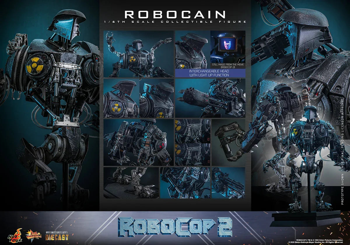 机械战警 2 - RoboCain 压铸 1:6 比例收藏版可动人偶
