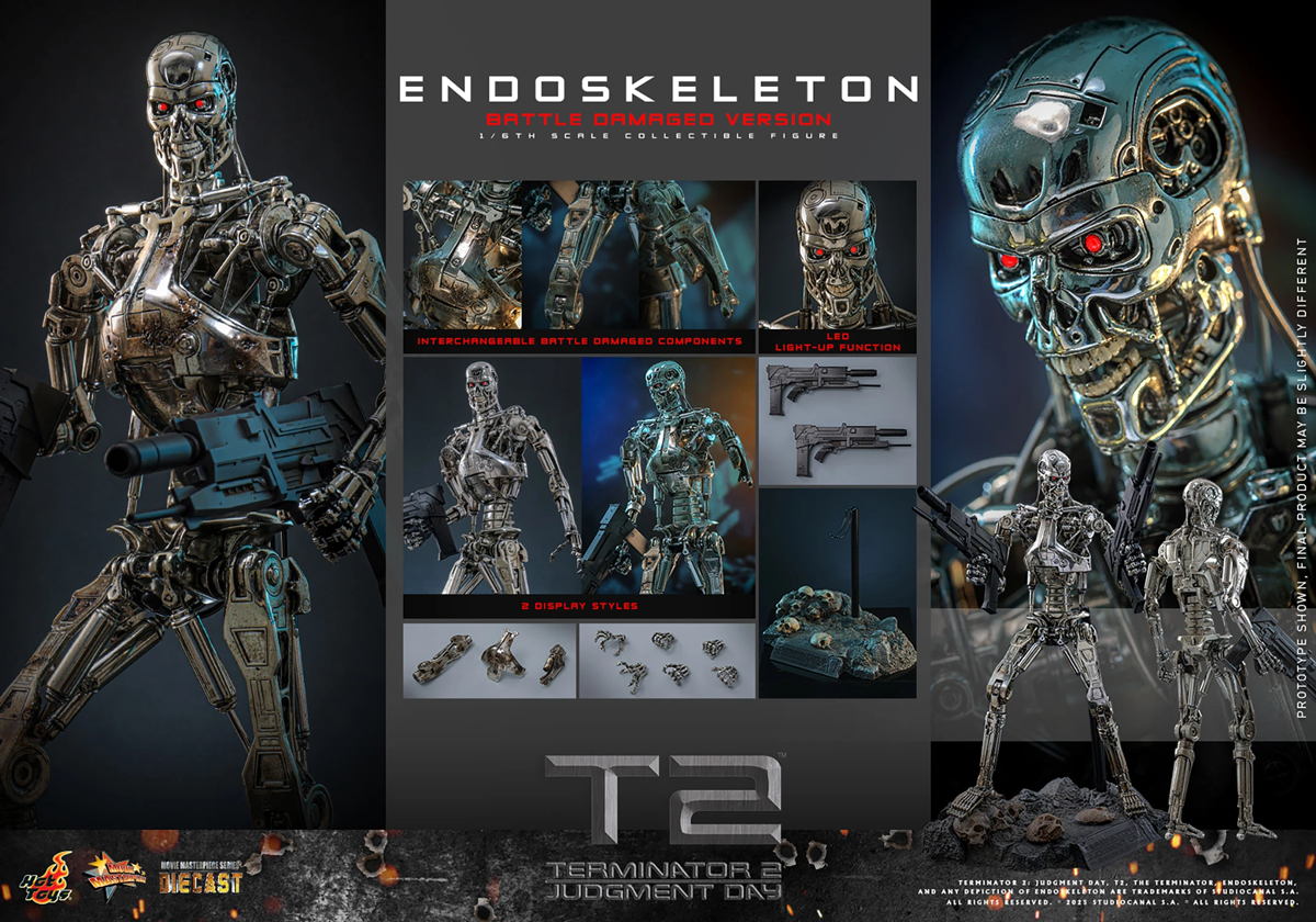 Terminator 2: Judgment Day - Endoskeleton (Battle Damaged) 1:6 Scale Collectable Action Figure