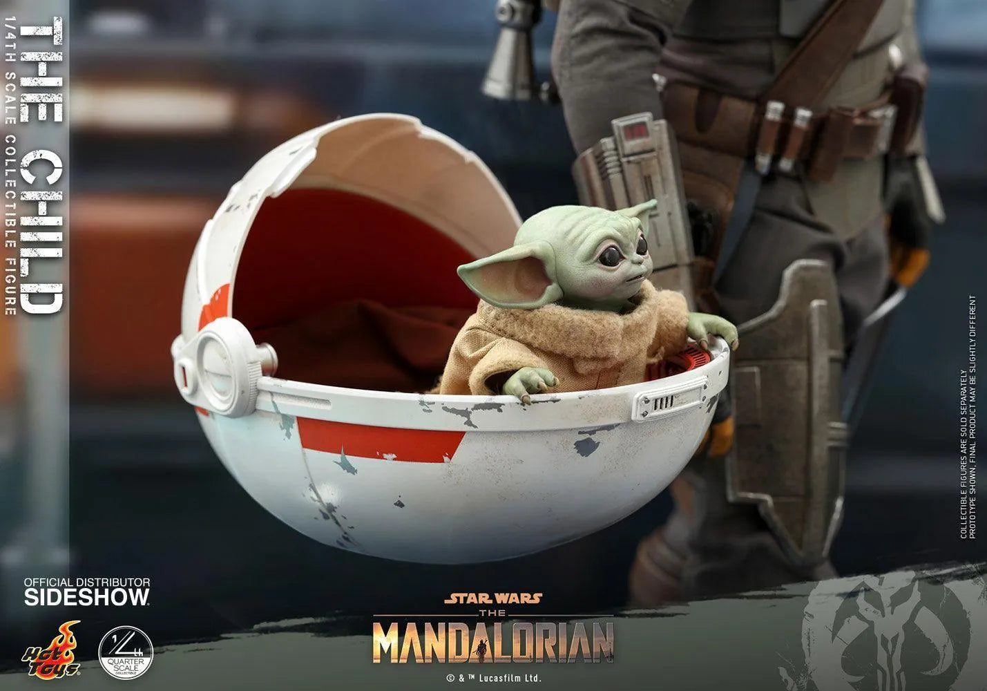 HOTQS018 Star Wars: The Mandalorian - The Child 1:4 Scale Action Figure - Hot Toys - Titan Pop Culture