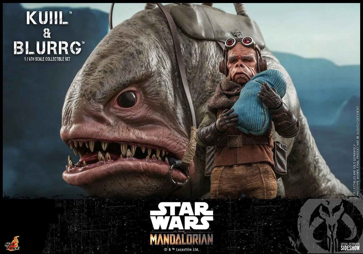 HOTTMS049 Star Wars: Mandalorian - Kuiil & Blurrg 1:6 Scale Action Figure - Hot Toys - Titan Pop Culture