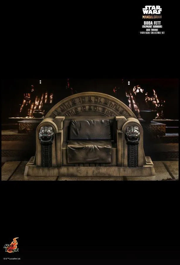HOTTMS056 Star Wars: The Mandalorian - Boba Fett on Throne 1:6 Scale Collectable Action Figure - Hot Toys - Titan Pop Culture