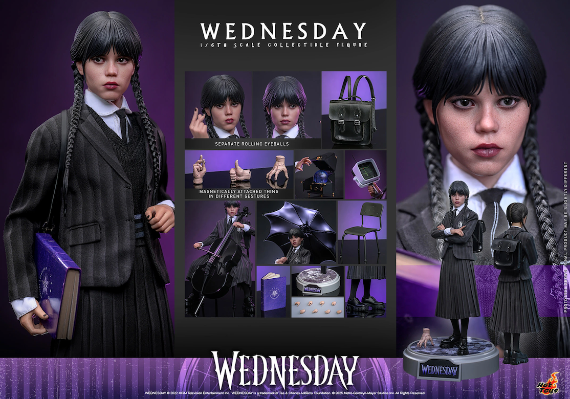 Wednesday - Wednesday Addams 1:6 Scale Collectable Action Figure