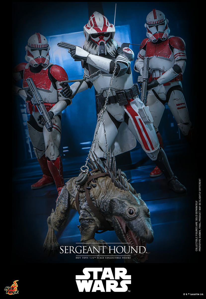Star Wars: The Clone Wars - Sergeant Hound 1:6 Scale Collectable Action Figure