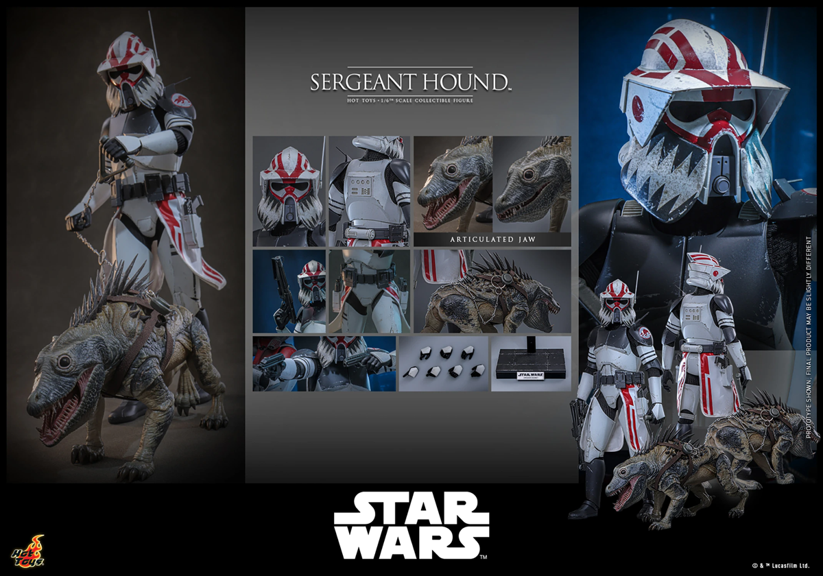 Star Wars: The Clone Wars - Sergeant Hound 1:6 Scale Collectable Action Figure