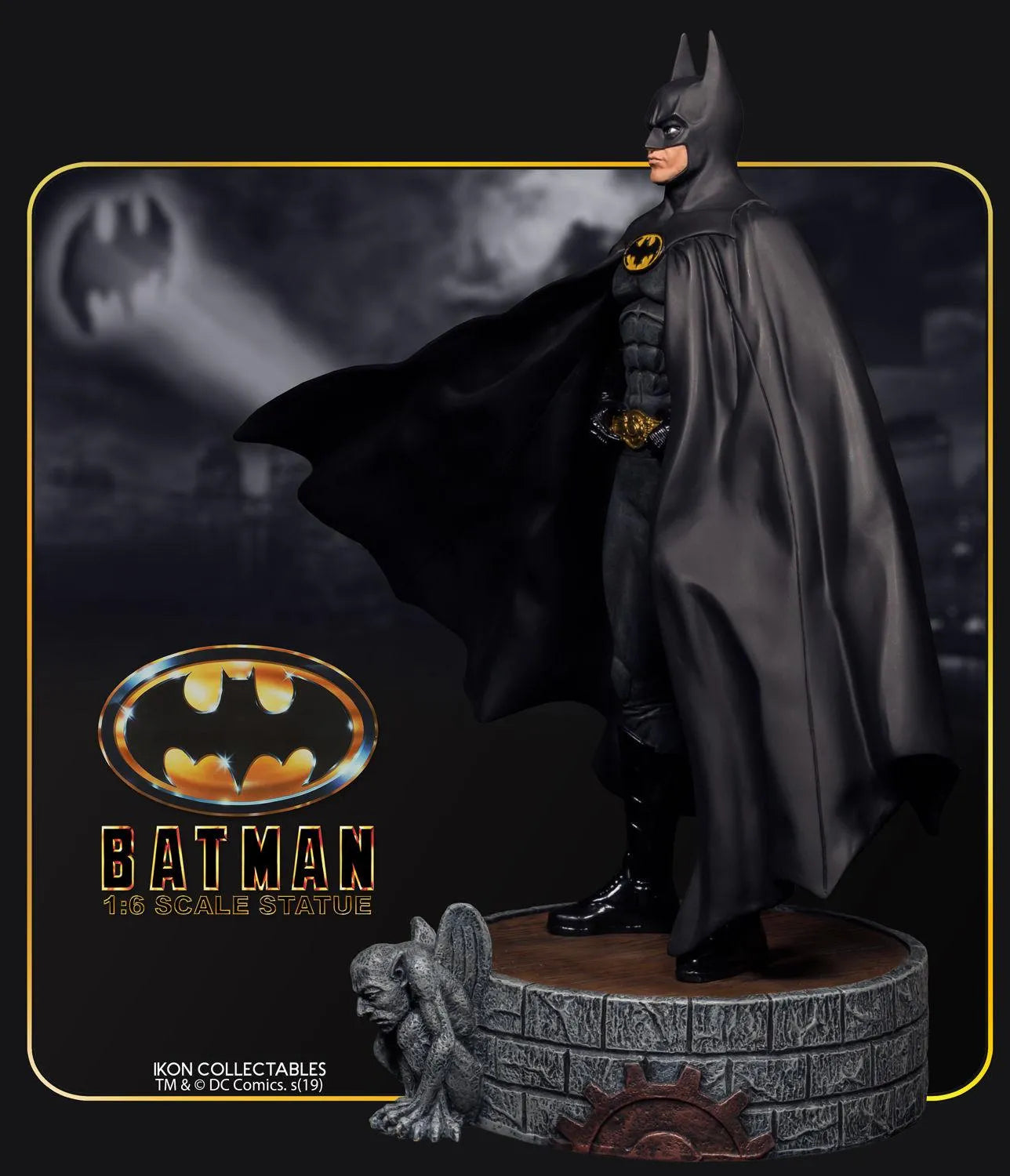 IKO1025 Batman 1989 - Michael Keaton Batman 1:6 Statue - Ikon Collectables - Titan Pop Culture